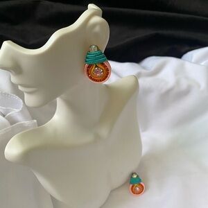 Elegant Multicolor Drop Earrings